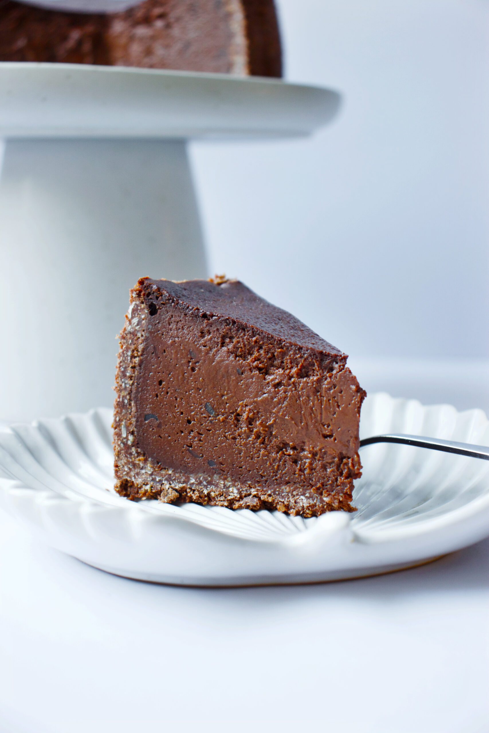 Creamy vegan and gluten-free chocolate cheesecake - Wildflour Pâtisserie